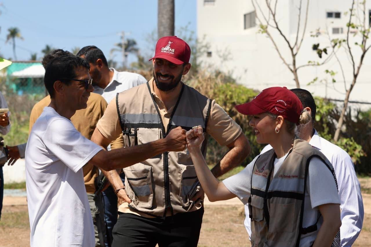 Estrella Palacios Domínguez supervisa obras en el Parque Ciudades Hermanas