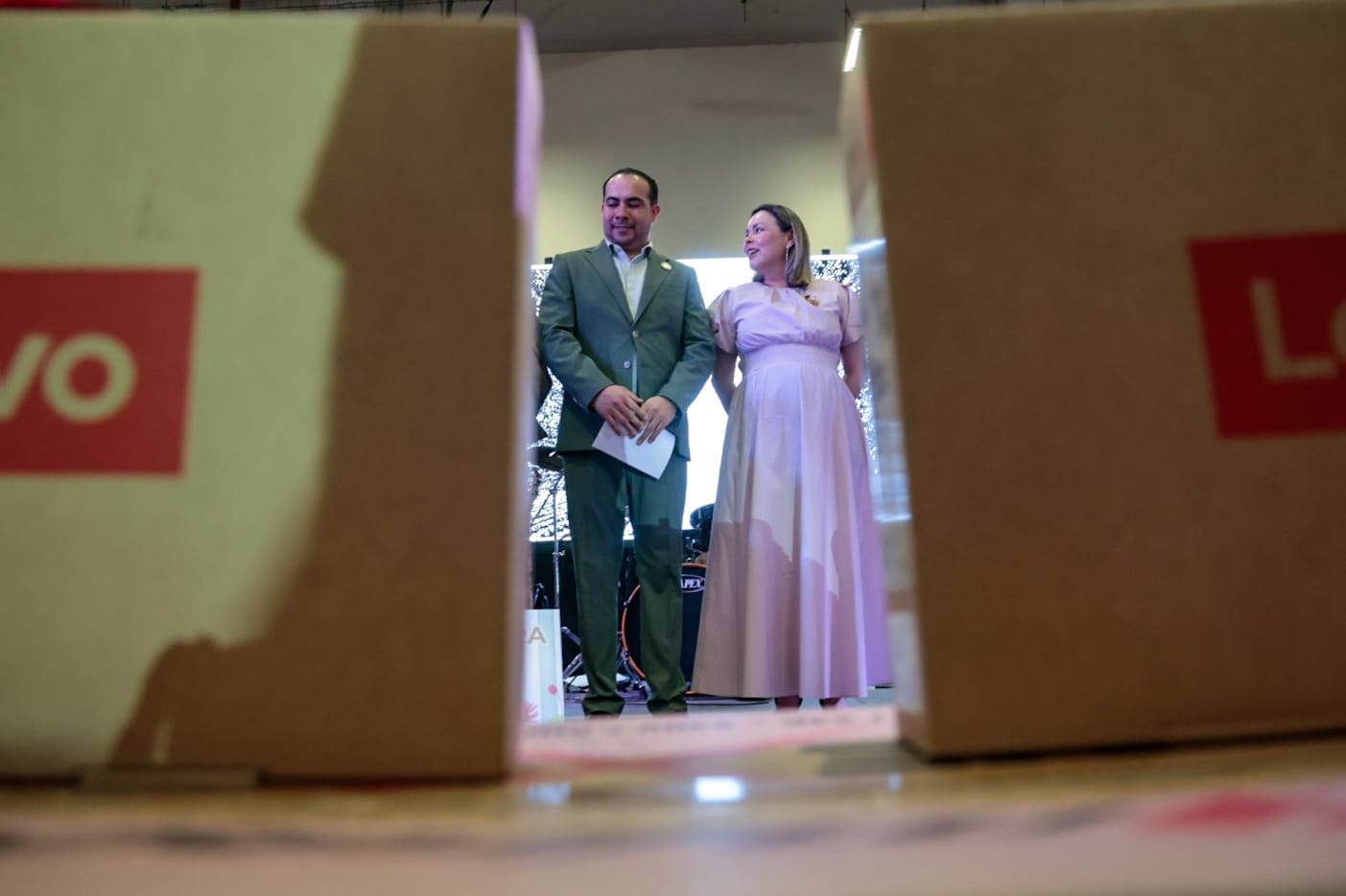 Yeraldine Bonilla y Michel Benítez