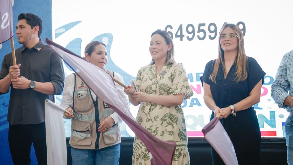 gobernadora da el banderazo al aquaton 2026 en sinaloa bandera