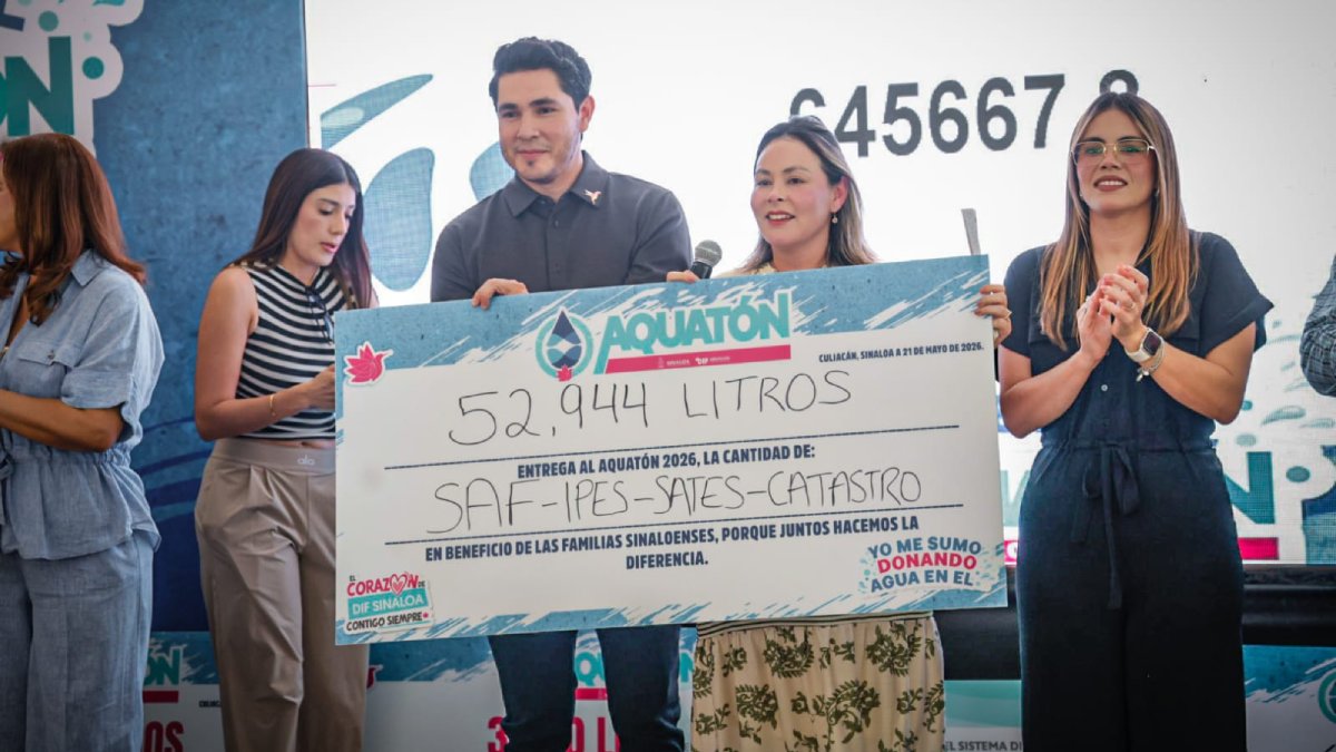 gobernadora da el banderazo al aquaton 2026 en sinaloa sates donacion