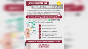 graciela dominguez abre buzon por recibos impagables de cfe aviso