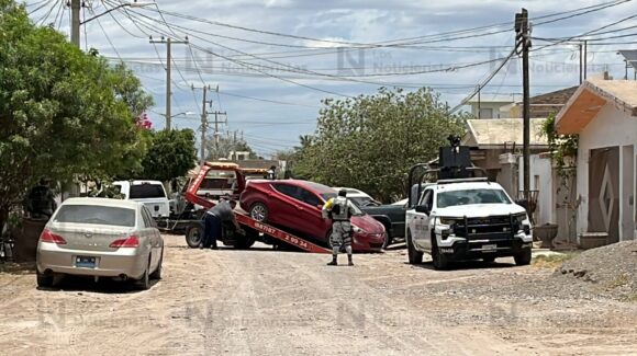 Aseguran dos vehículos durante operativo de la SSPC y Guardia Nacional en Lomas del Mar de Guasave, Sinaloa