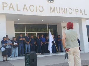Guerreros Azules toman el Ayuntamiento de Angostura, Sinaloa