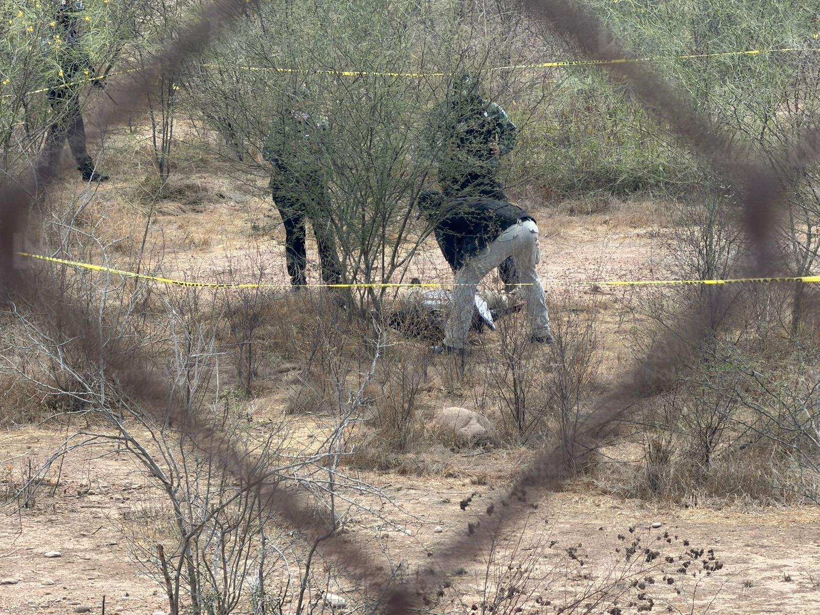 Localizan cadáver en descomposición en un predio del campo El Diez