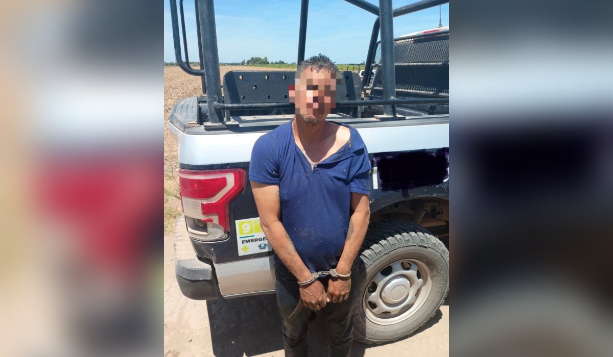 Hombre detenido en Ahome, Sinaloa