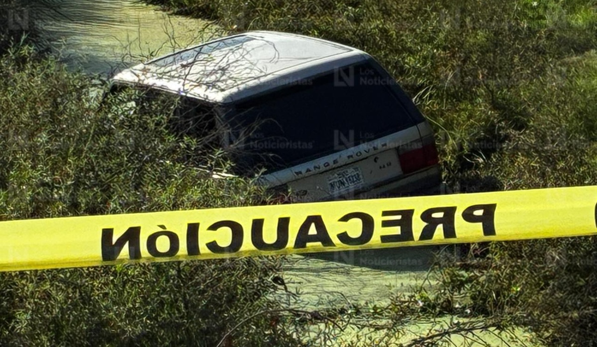 El sujeto terminó en un canal luego de ser perseguido por la policía