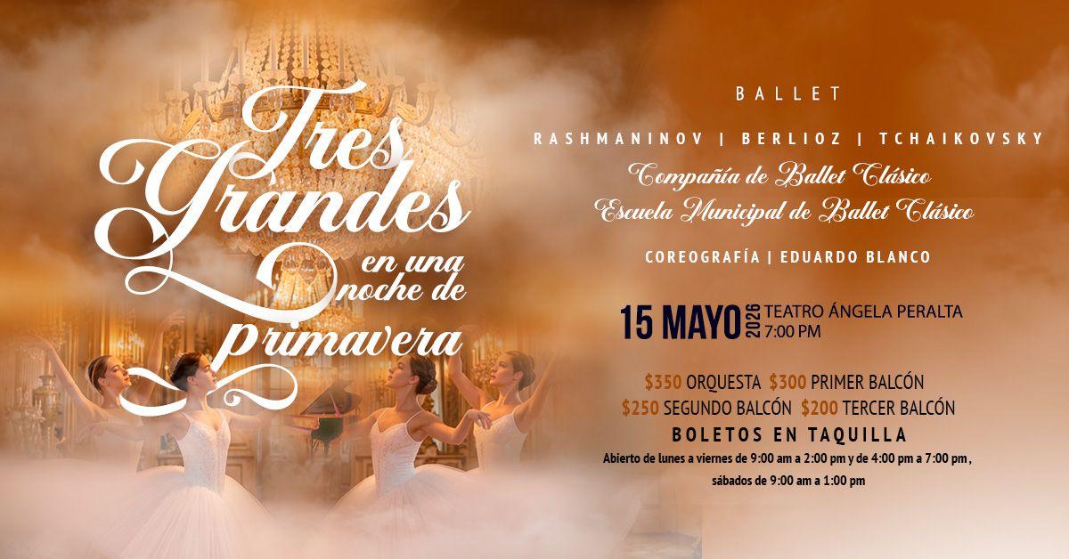 Anuncian homenaje coreográfico "Tres grandes" en Mazatlán
