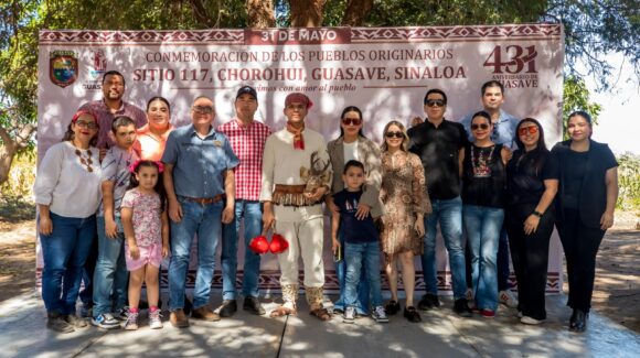 Honran a los pueblos originarios en el Sitio 117 de Chorohui, cuna de la cultura Guasave, Sinaloa