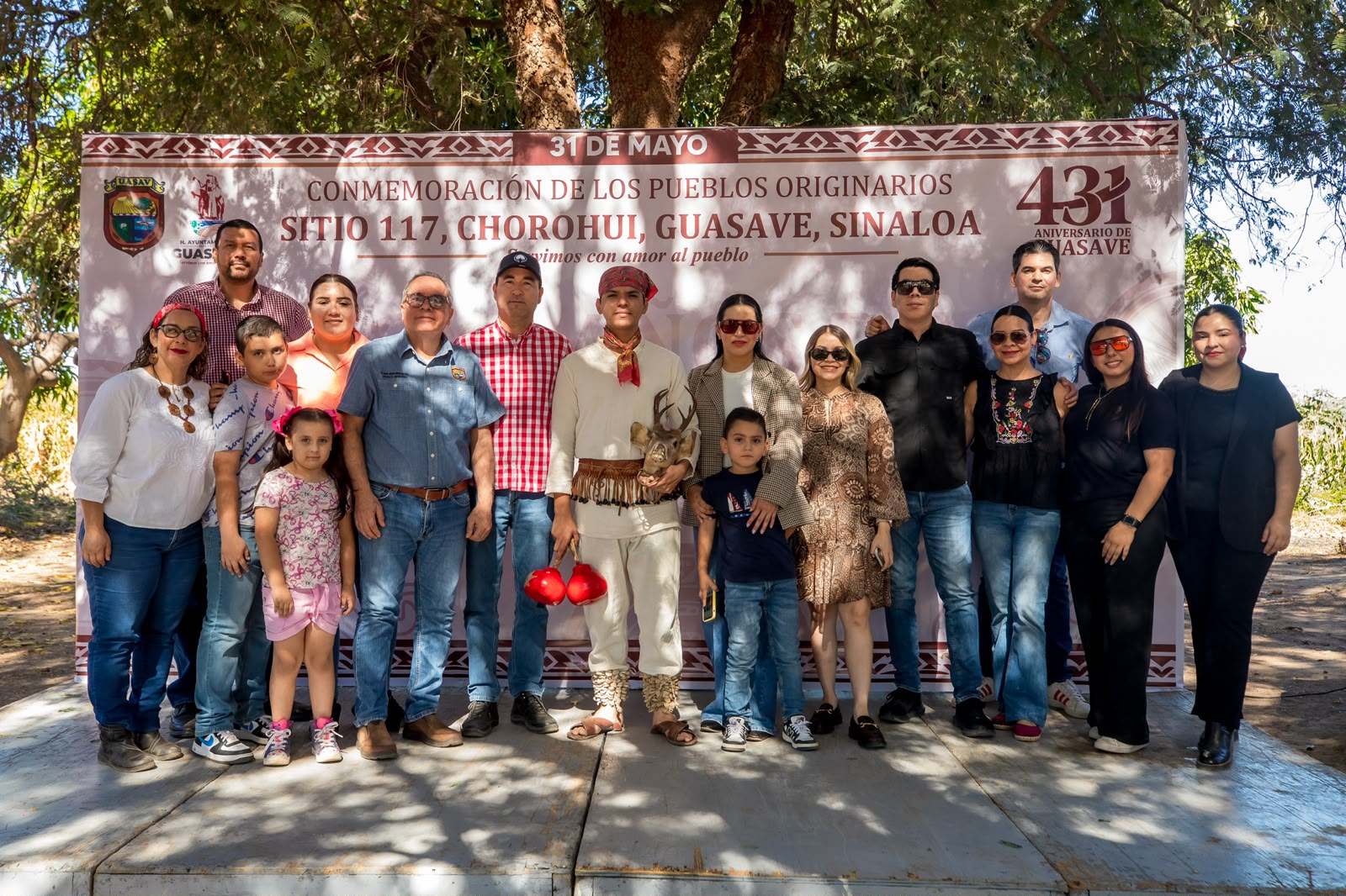 Honran a los pueblos originarios en el Sitio 117 de Chorohui