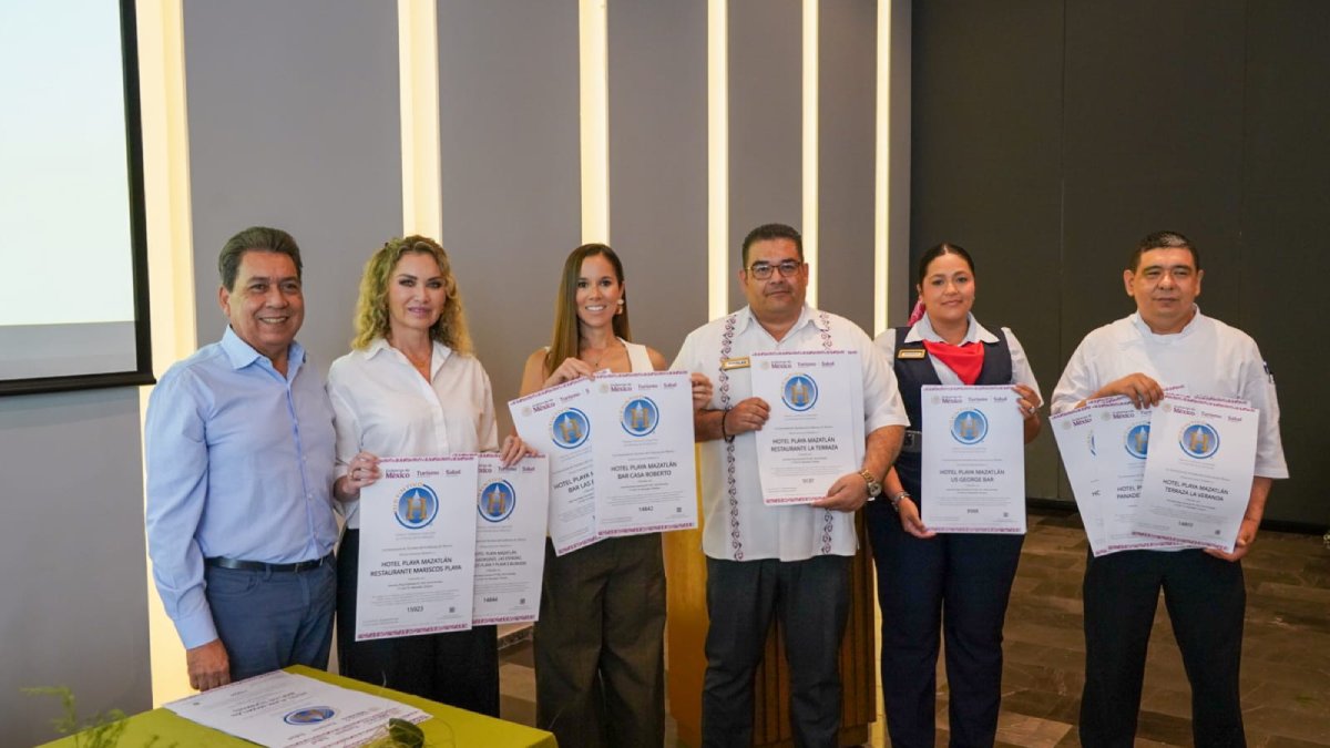 hoteles restaurantes bares reciben certificaciones por cumplir estandares nacionales en mazatlan sin