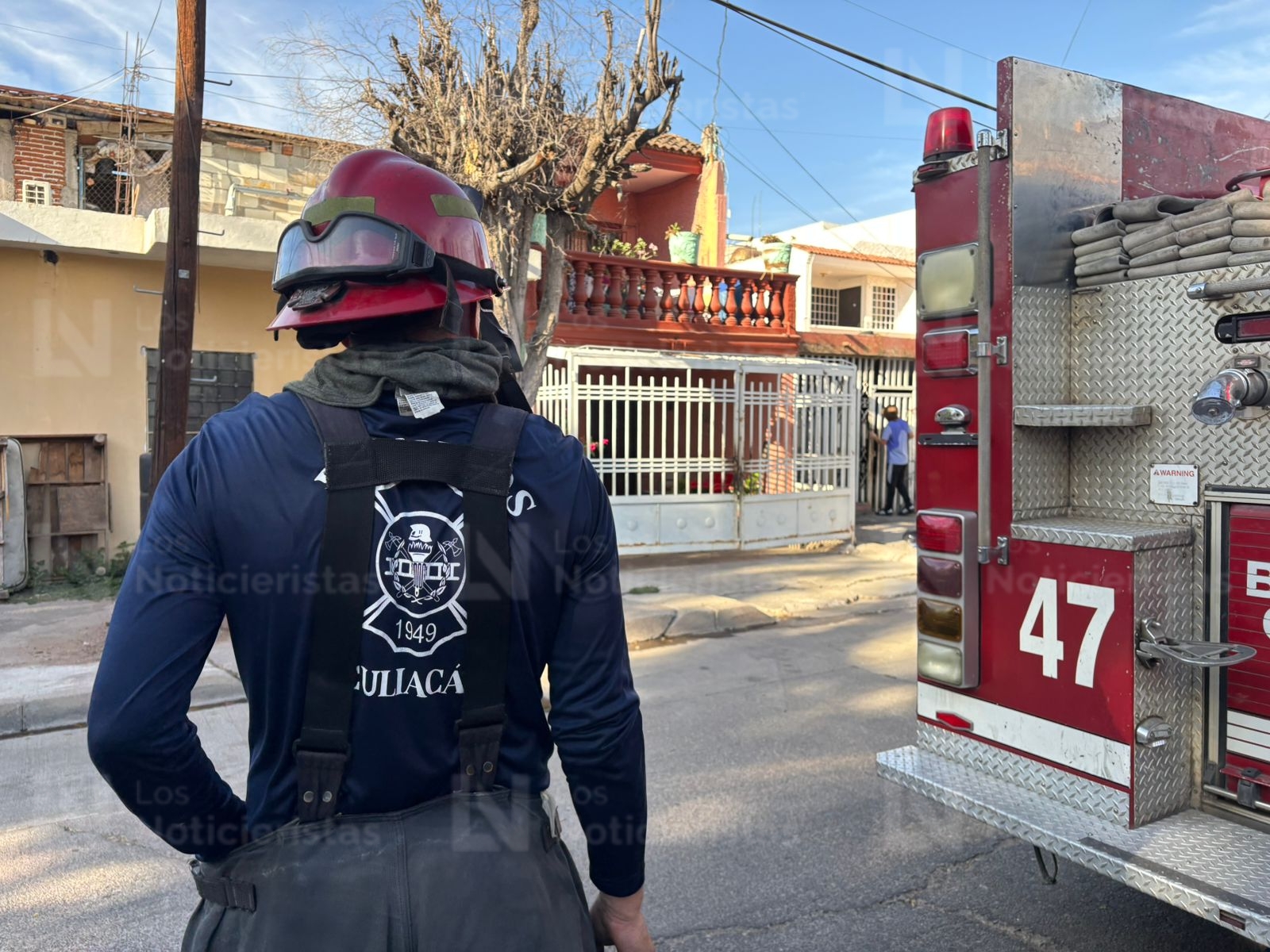 Incendio de casa en la Miguel Hidalgo, Culiacán