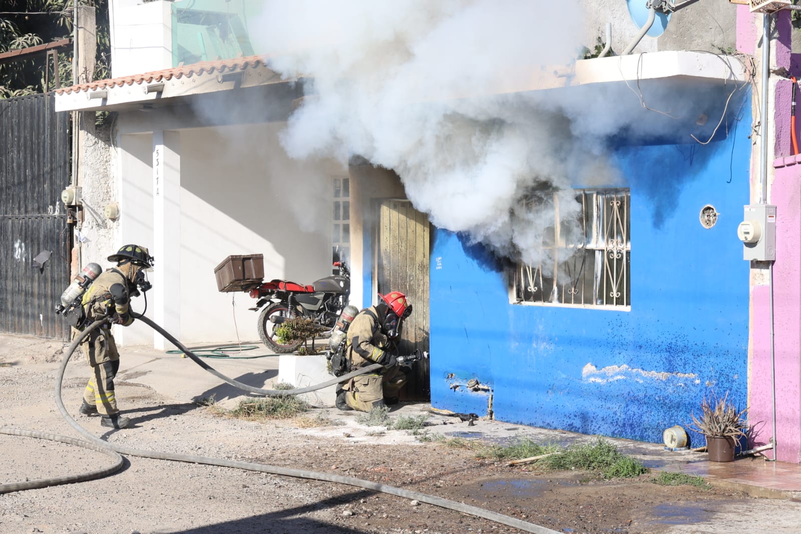 Incendio de vivienda en Mazatlán