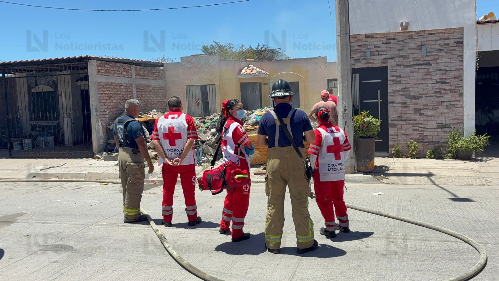 Se incendia vivienda en Los Mochis