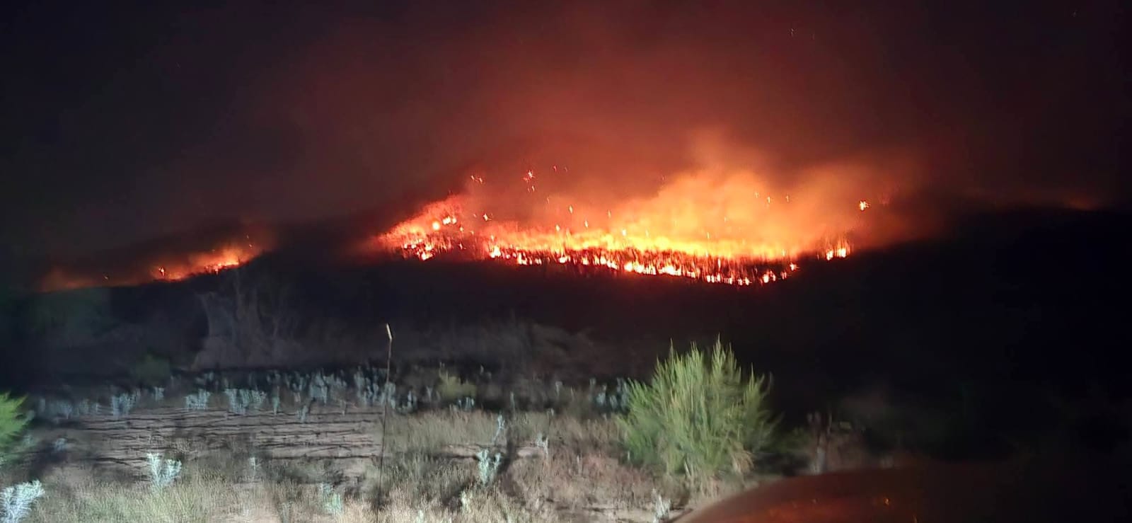 Incendio en el cerro La Piedra Bola, Mocorito