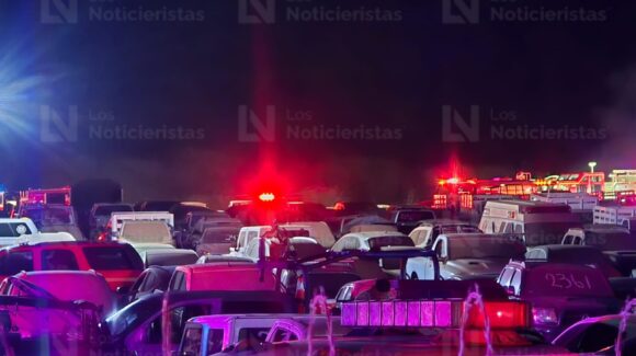 Falso que se haya quemado la camioneta de Cuén, está a disposición de FGR y no en la pensión incendiada: FGE; son 40 carros siniestrados