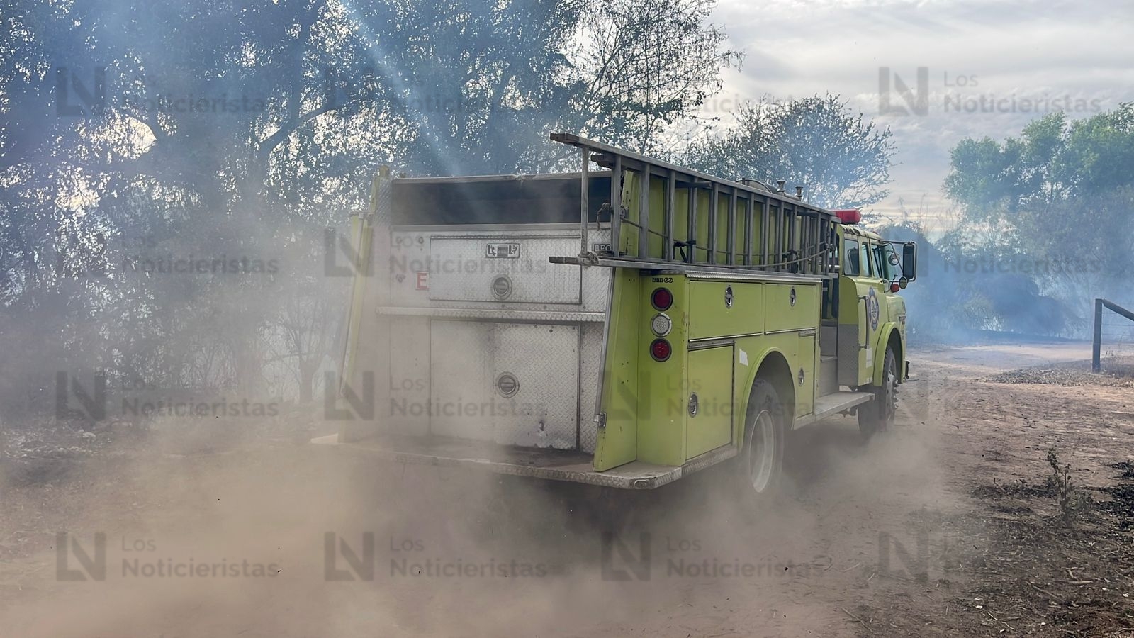 Incendio en rancho a la orilla del río Sinaloa, Guasave