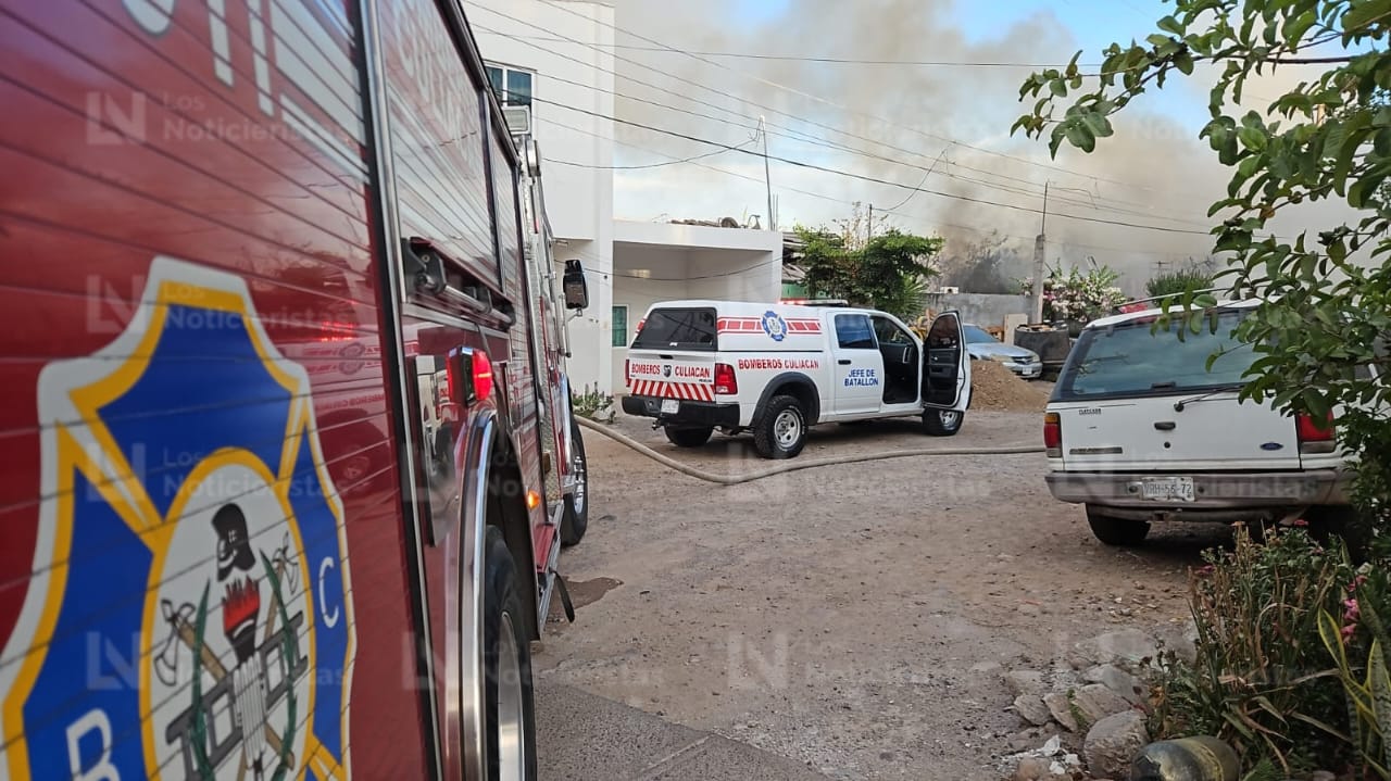 Incendio en vivienda de la Col. Grecia, Culiacán