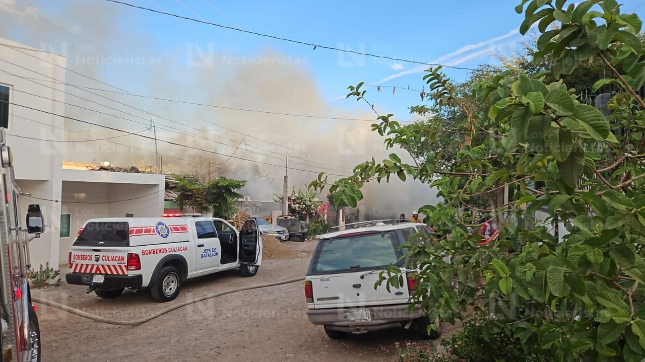 Incendio en vivienda de la Col. Grecia, Culiacán