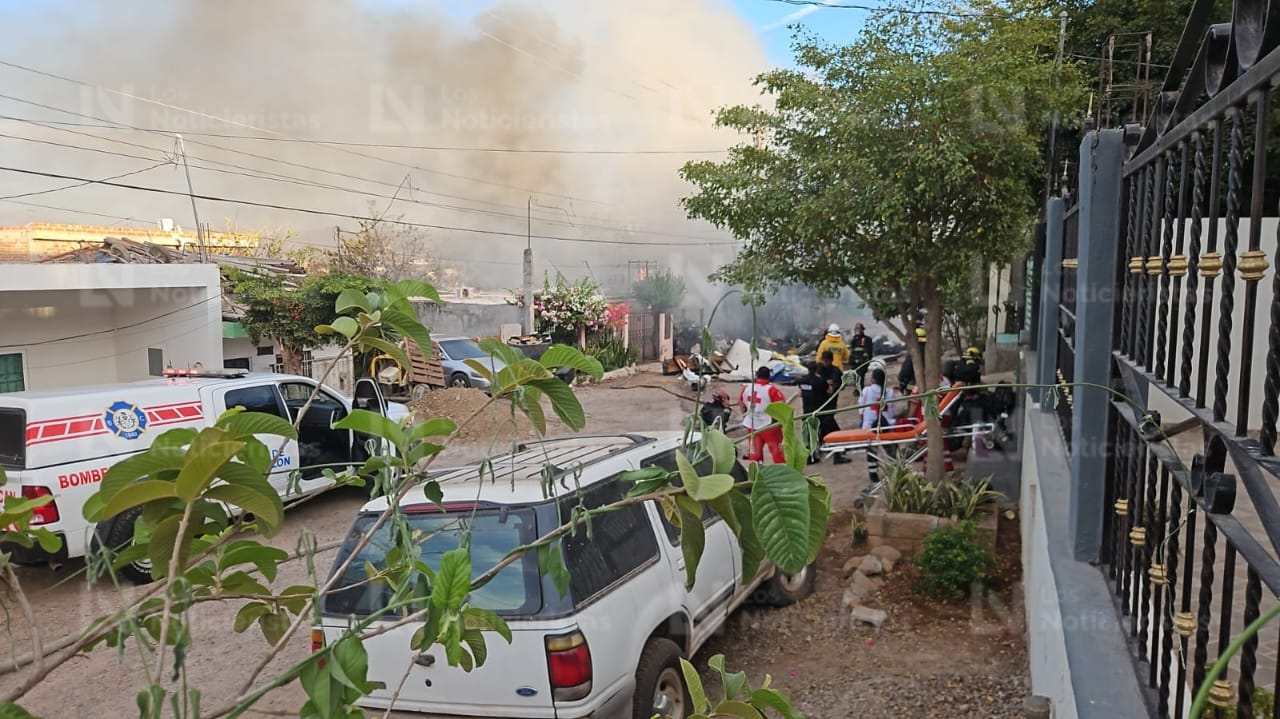 Incendio en vivienda de la Col. Grecia, Culiacán