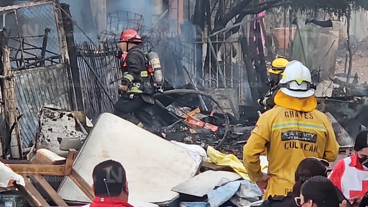 Incendio en vivienda de la Col. Grecia, Culiacán