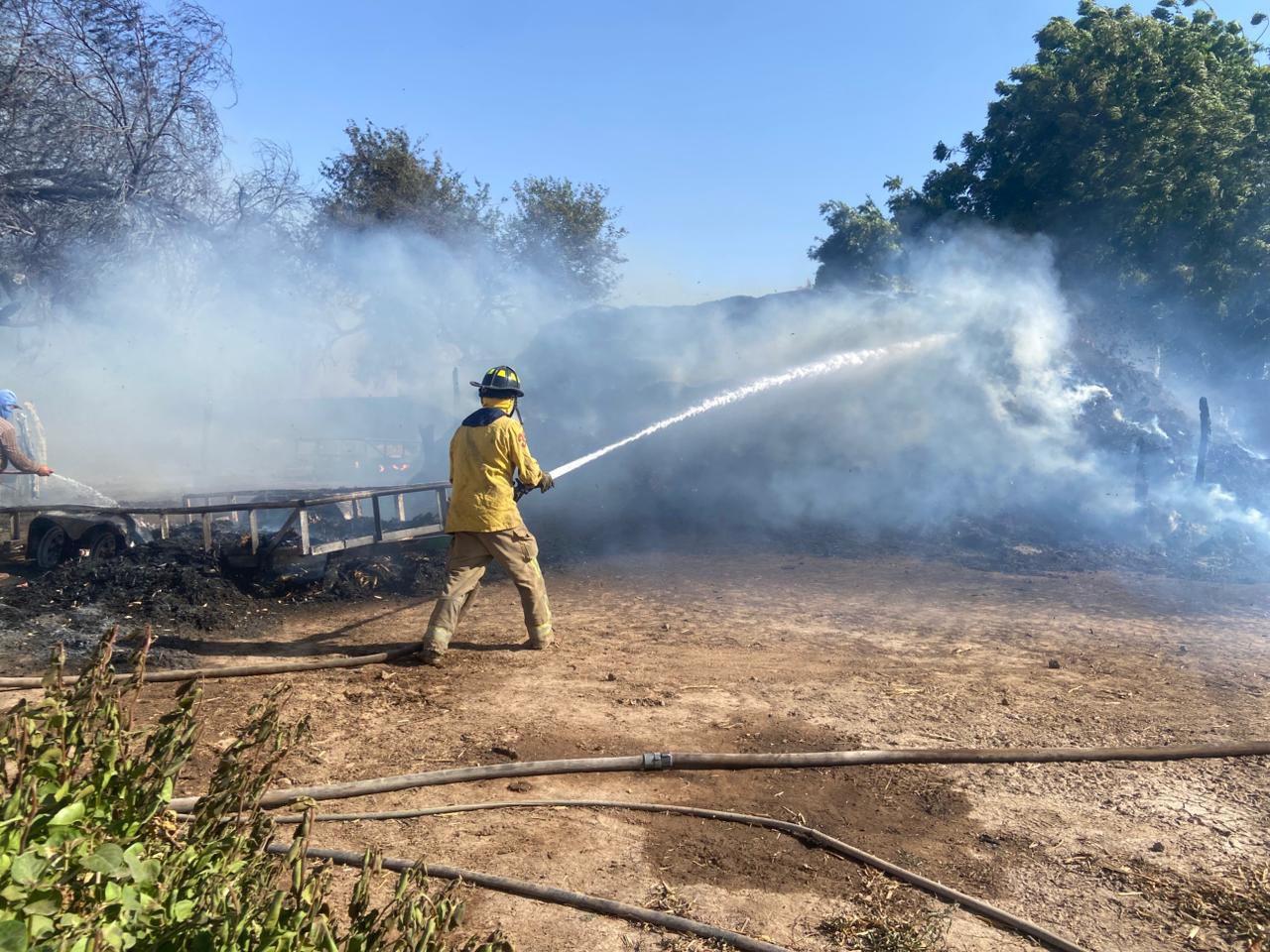Incendio en vivienda de San Sebastián, Guasave