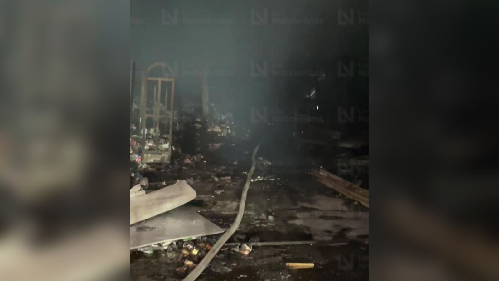 Incendio en Plaza Fiesta Las Palmas, en Los Mochis