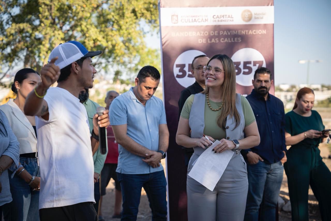 Inicia la pavimentación de dos calles en la Col. Domingo Rubí, en Culiacán