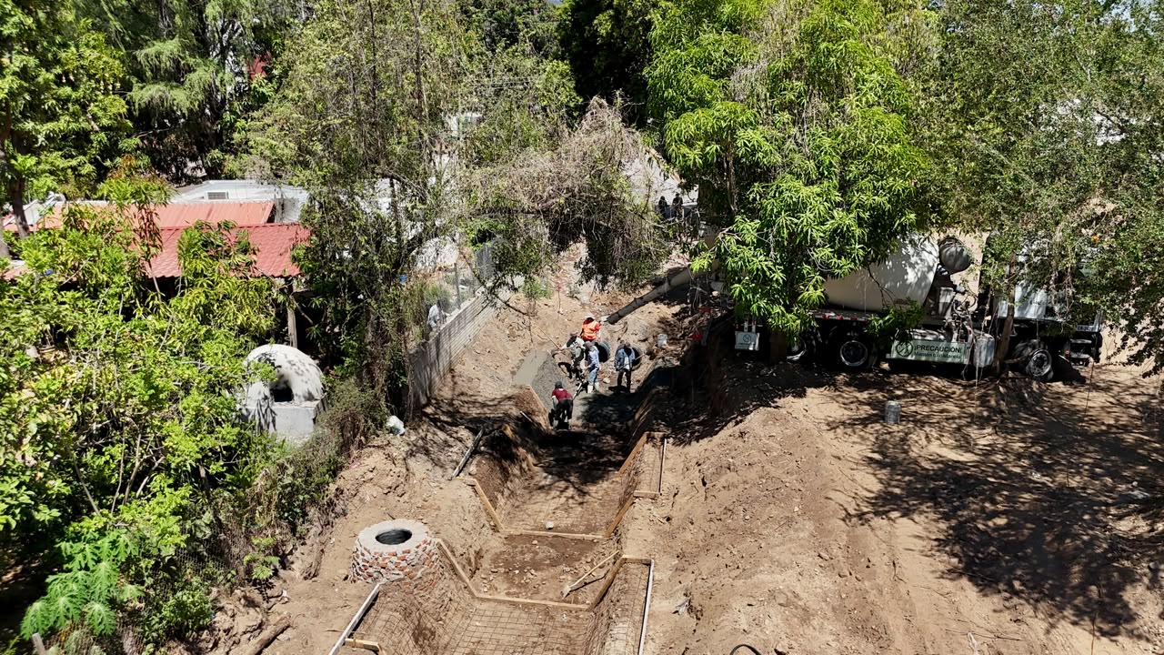 Inician construcción de red de drenaje sanitario en el malecón de Badiraguato