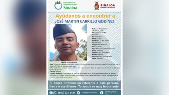 Convocan a plantón en Mazatlán, Sinaloa, para exigir la liberación de José Martín, joven aspirante a militar