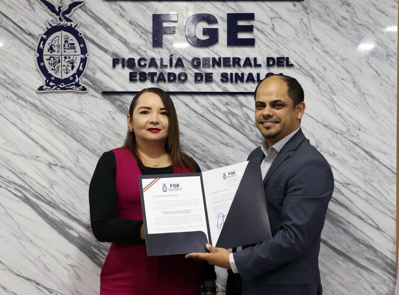 José Roberto Quiñónez Coronado rinde protesta como encargado de Despacho de la Vicefiscalía General en Sinaloa