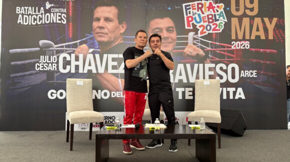 ¡Contra las adicciones! Julio César Chávez y “Travieso” Arce pelearán por una buena causa en Puebla