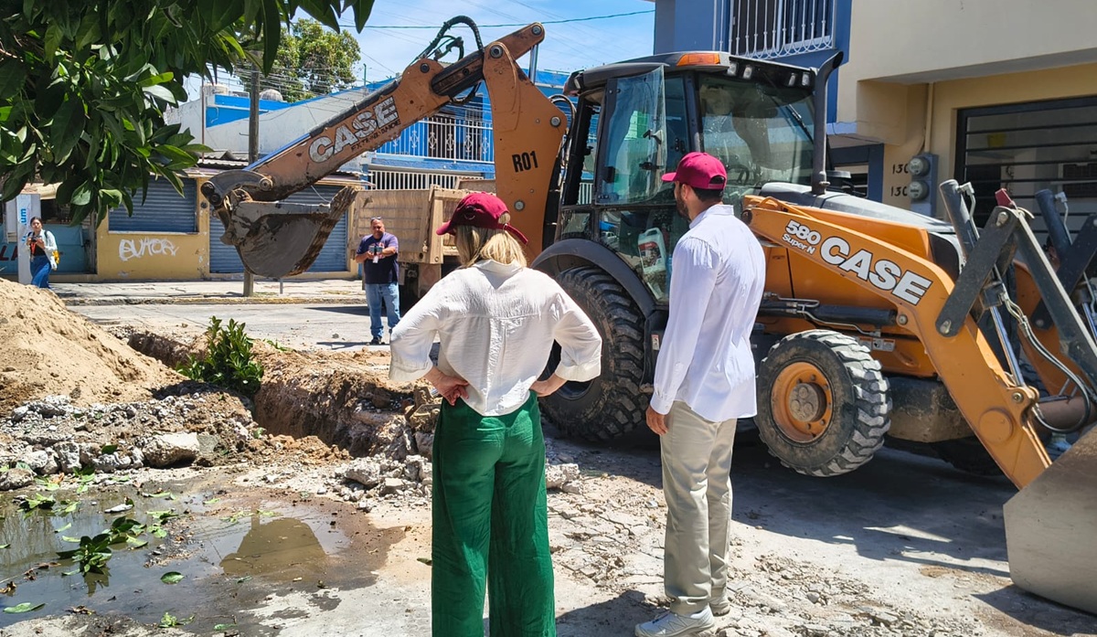 Jumapam rehabilita alcantarillado en la colonia Adolfo López Mateos