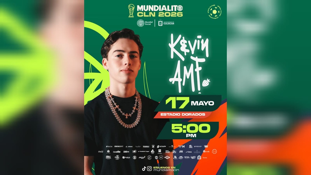 Kevin AMF estará en el Mundialito Culiacán 2026