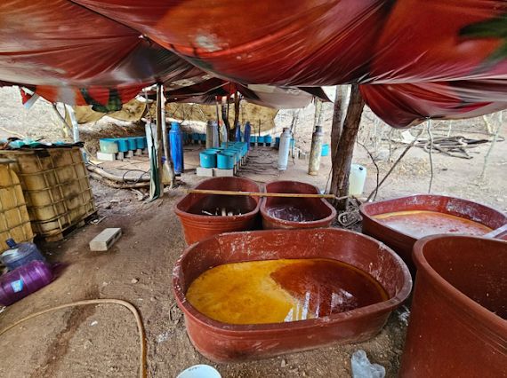 Laboratorio clandestino en poblado de Culiacán