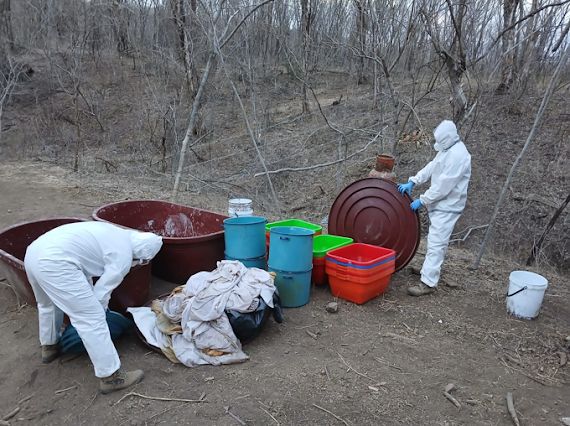 Laboratorio clandestino en poblado de Culiacán