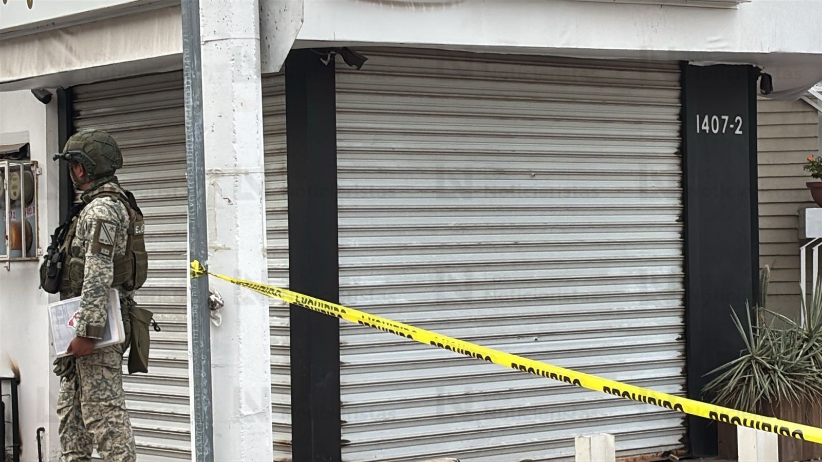 Localizan local de cosméticos con impactos de bala en Culiacán