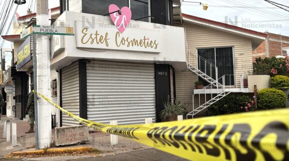 Balean local de cosméticos en el sector Las Quintas de Culiacán, Sinaloa