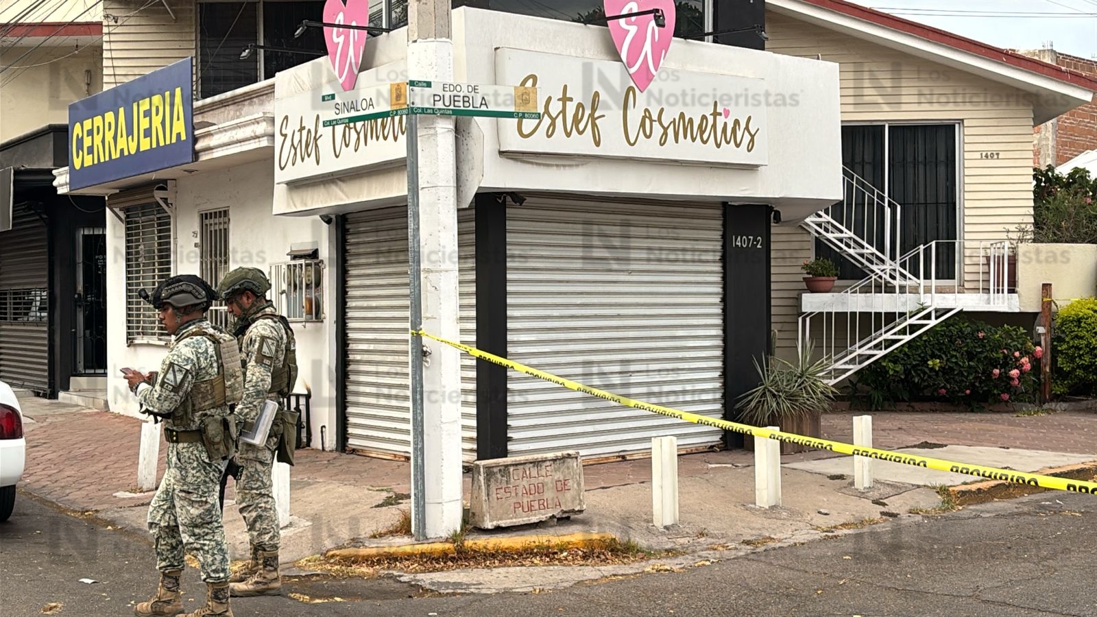 Localizan local de cosméticos con impactos de bala en Culiacán
