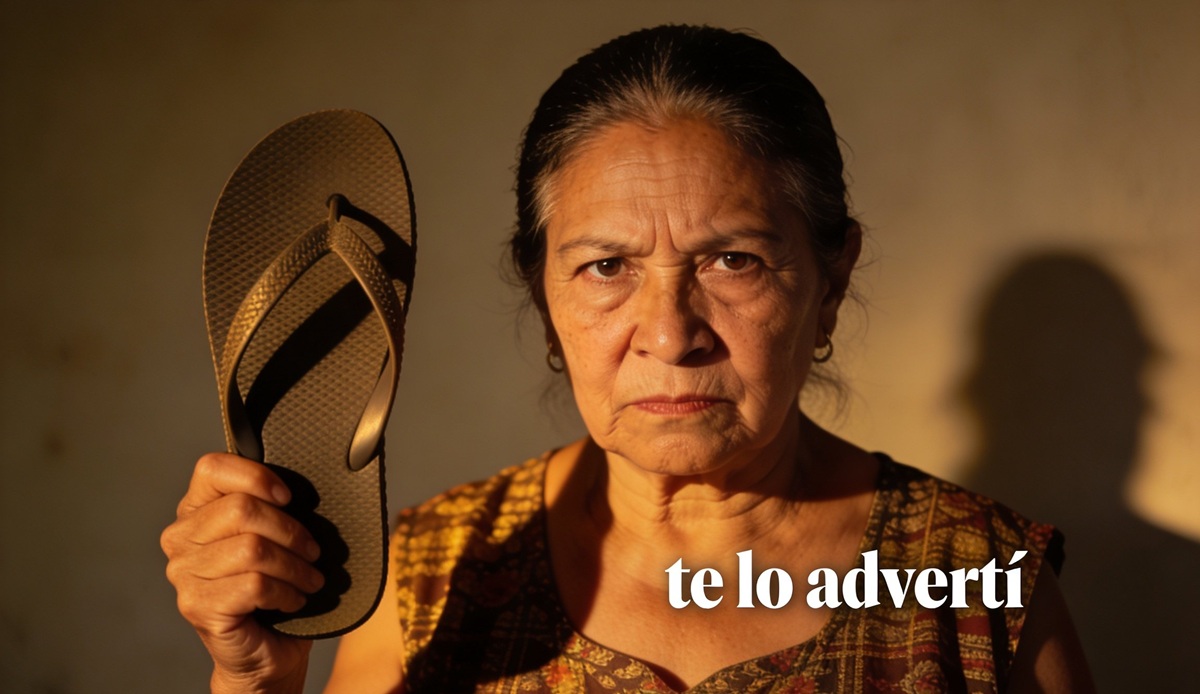 Mamá con chancla en la mano