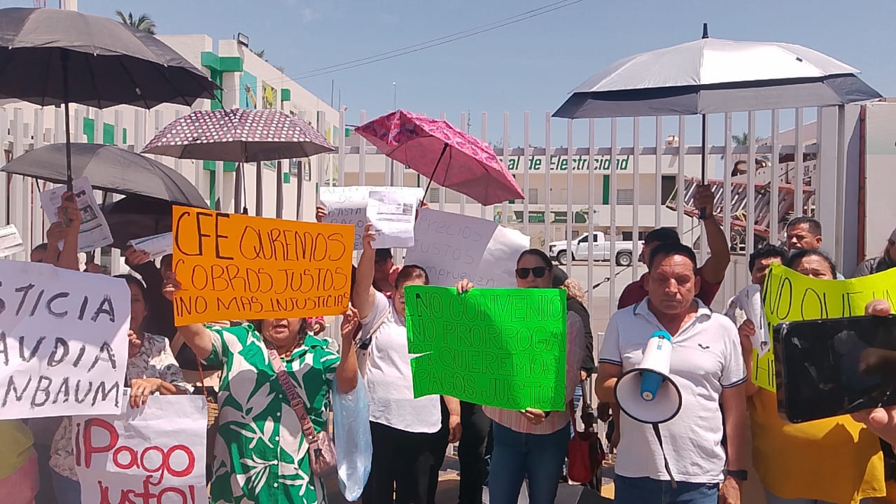 Manifestaciones en la CFE de Guasave