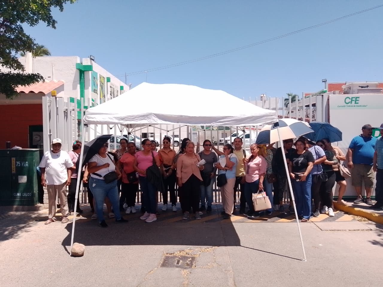 Manifestaciones en la CFE de Guasave