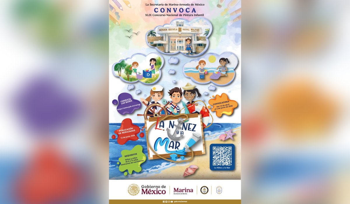 Marina abre convocatoria del concurso "La Niñez y la Mar"
