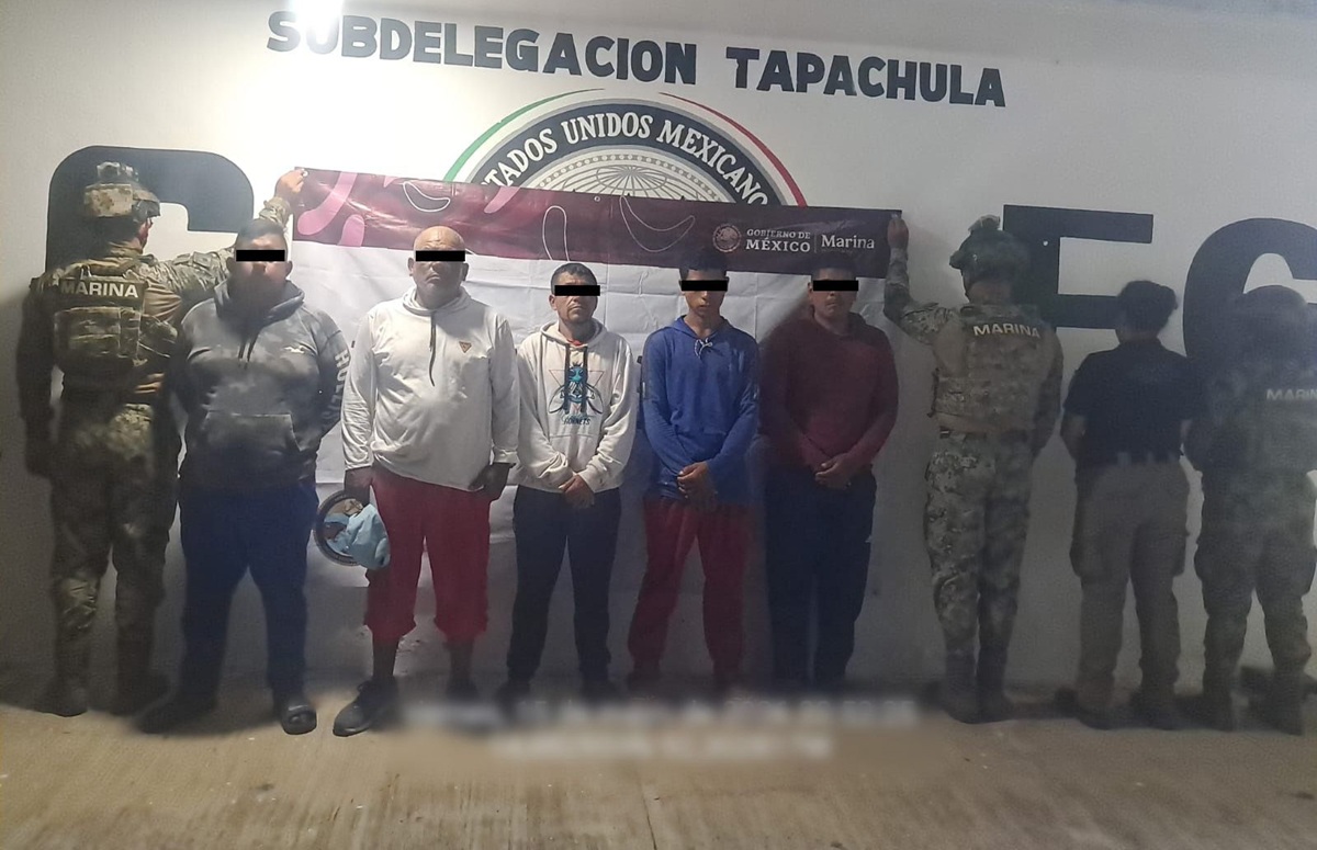 Detención de personas con drogas en Chiapas, por la Marina