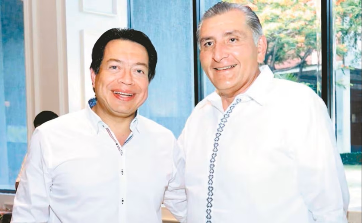Mario Delgado y Adán Augusto López