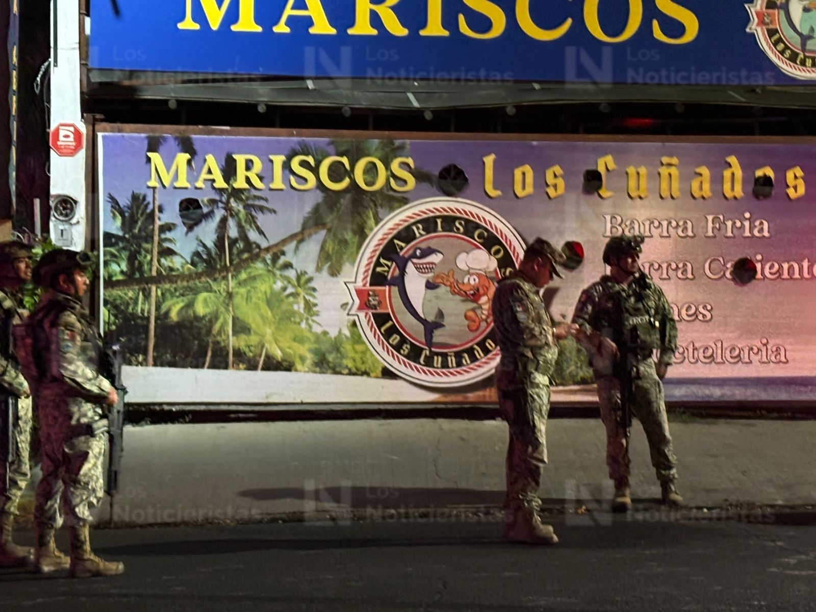 Marisquería vandalizada en Culiacán, Sinaloa