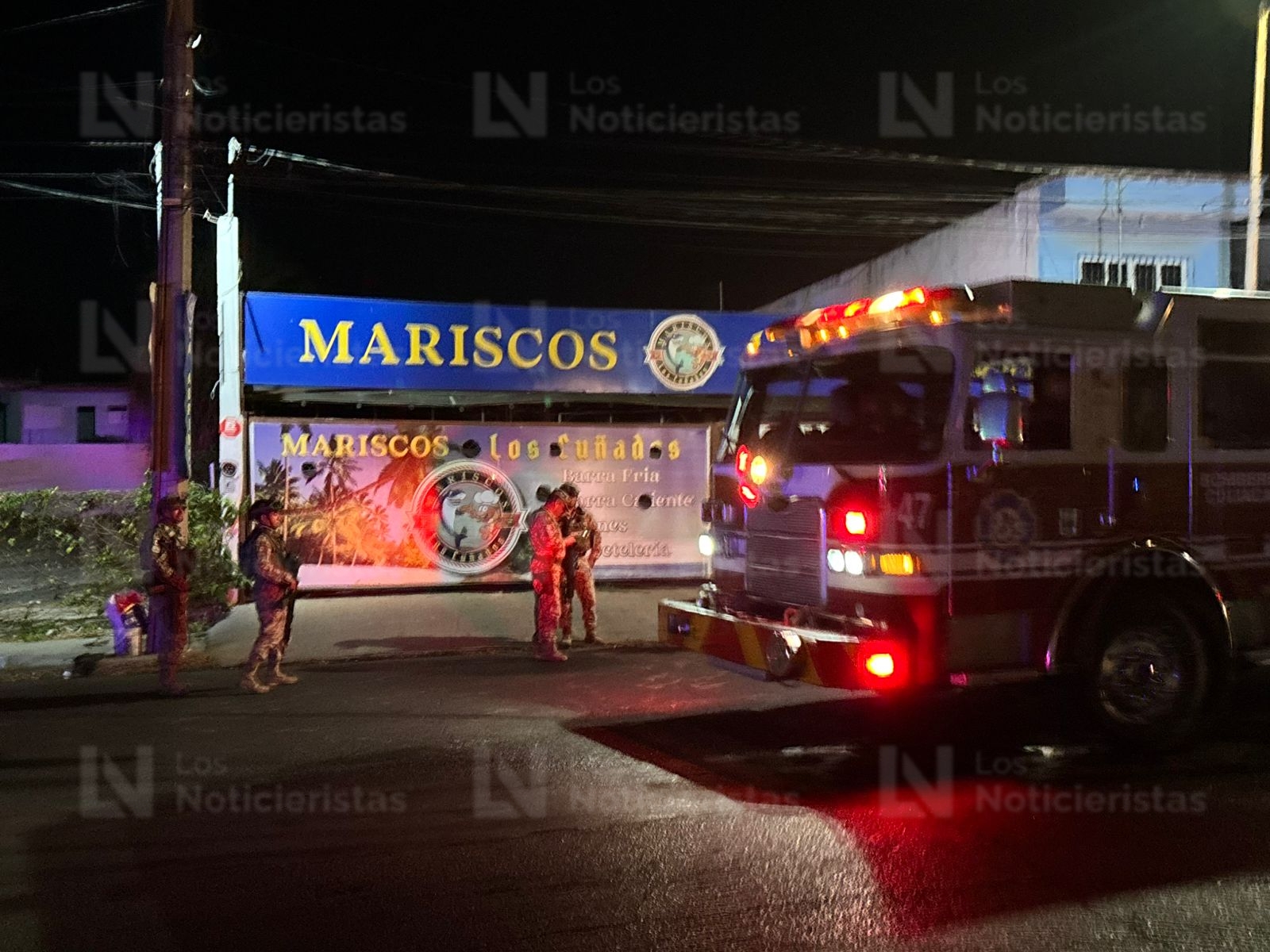 Marisquería vandalizada en Culiacán, Sinaloa