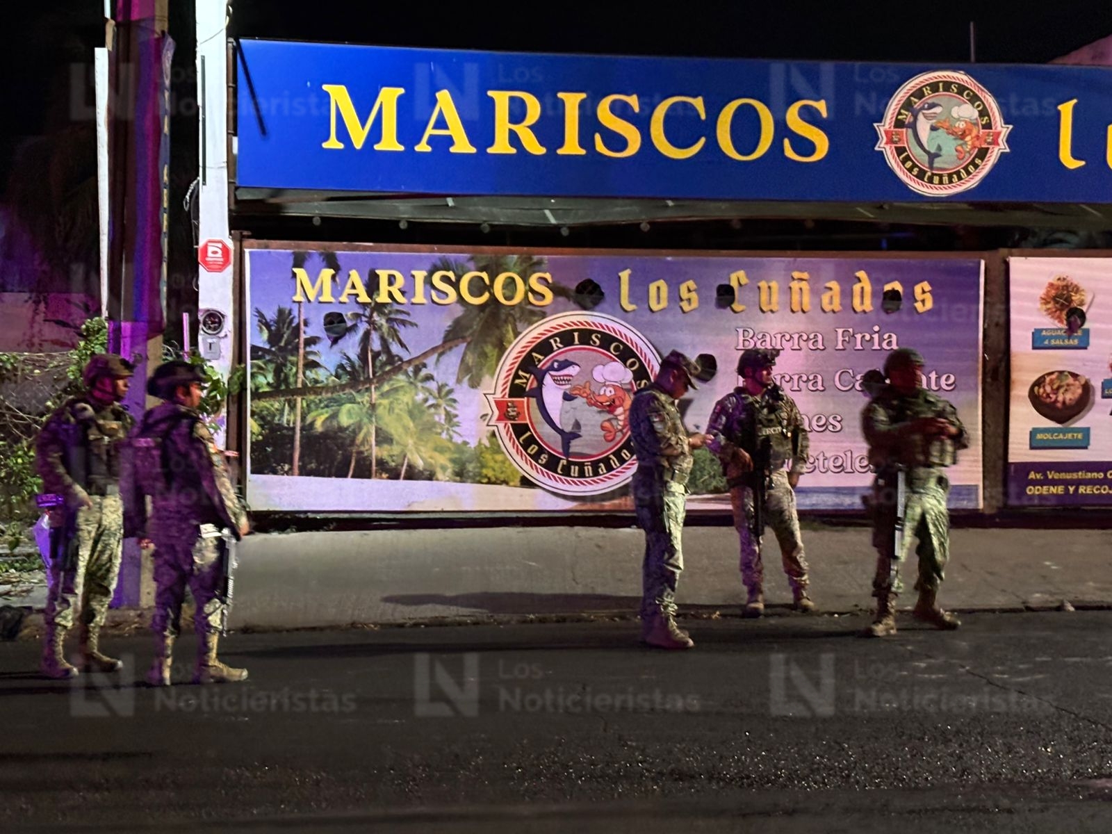 Marisquería vandalizada en Culiacán, Sinaloa