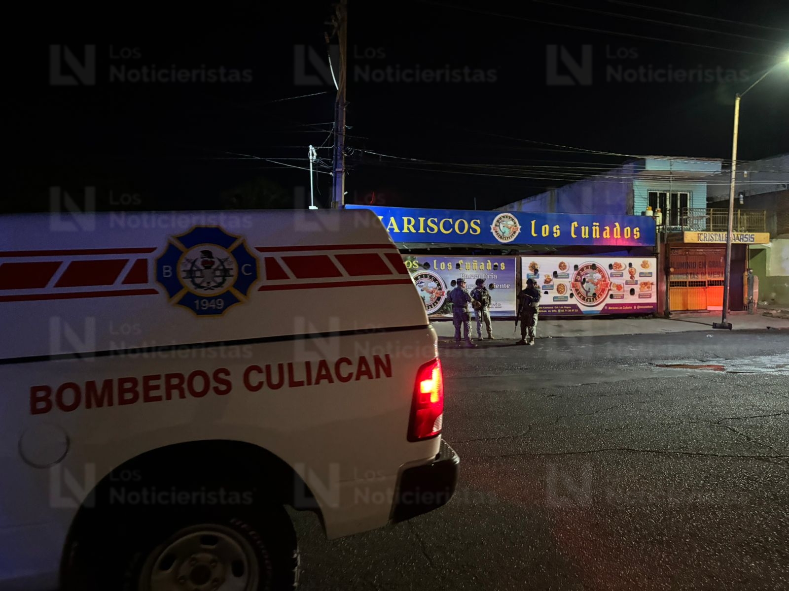 Marisquería vandalizada en Culiacán, Sinaloa