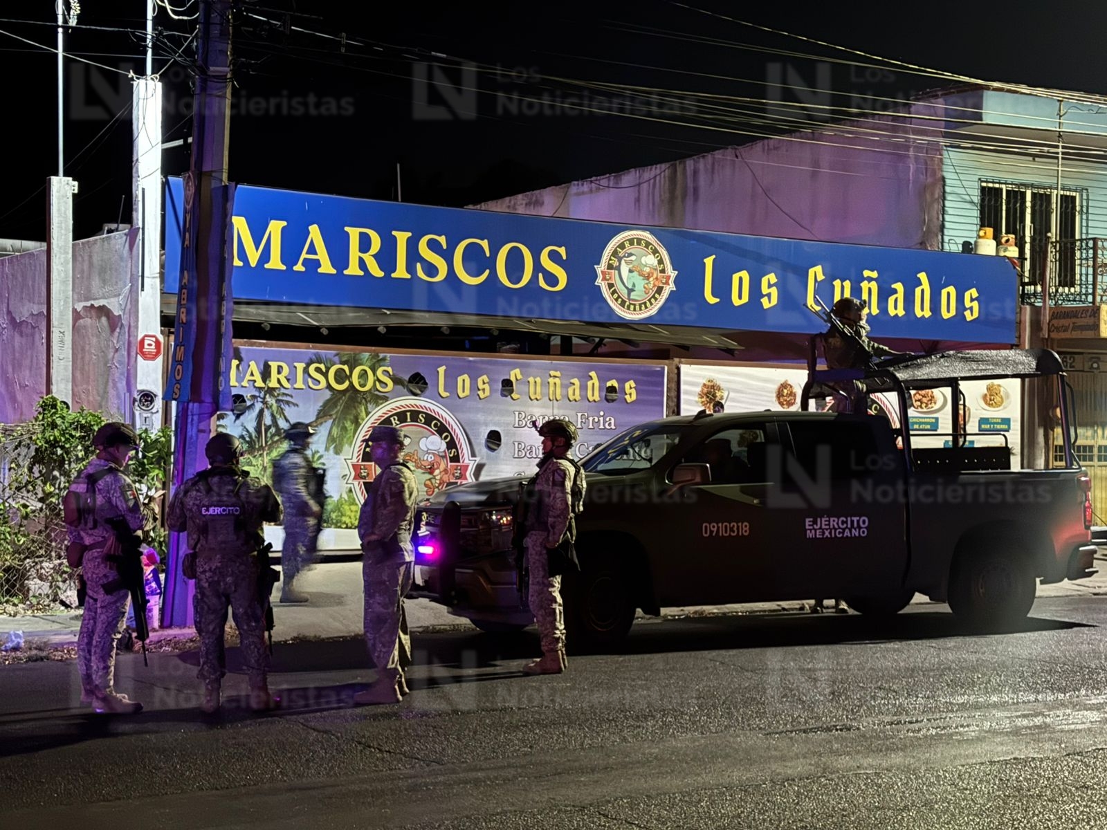 Marisquería vandalizada en Culiacán, Sinaloa