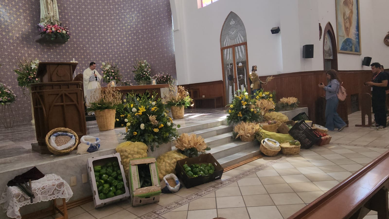 Misa para los agricultores en la Iglesia Fátima de Los Mochis